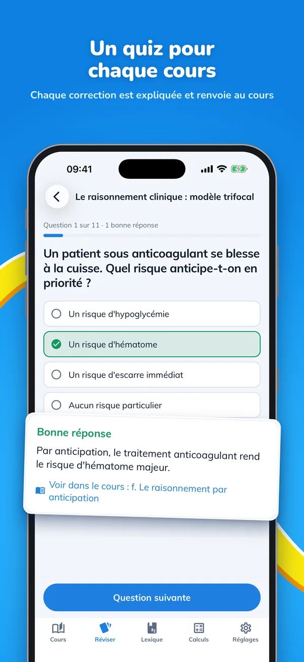 Quiz dans IFSI Workout