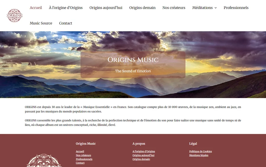 Aperçu de origins.fr